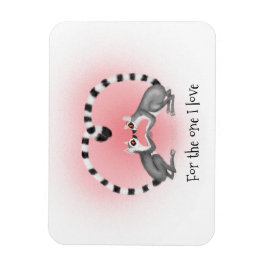 Lemurs in liefde schattig Valentijns magneet