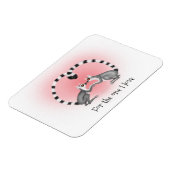 Lemurs in liefde schattig Valentijns magneet (Linkerzijde)