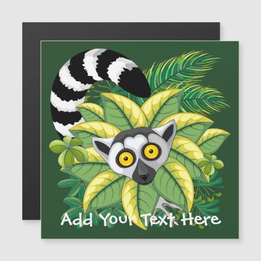 Lemurs van Madagaskar in het exotische Oerwoud (Voorkant / Achterkant)