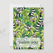 Lemurs van Madagaskar in het exotische Oerwoud Bedankkaart (Voorkant)