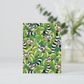 Lemurs van Madagaskar in het exotische Oerwoud Briefkaart (Staand voorkant)