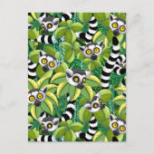 Lemurs van Madagaskar in het exotische Oerwoud Briefkaart (Voorkant)