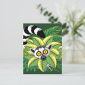 Lemurs van Madagaskar in het exotische Oerwoud Briefkaart (Staand voorkant)