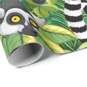 Lemurs van Madagaskar in het exotische Oerwoud Cadeaupapier (Rol Hoek)