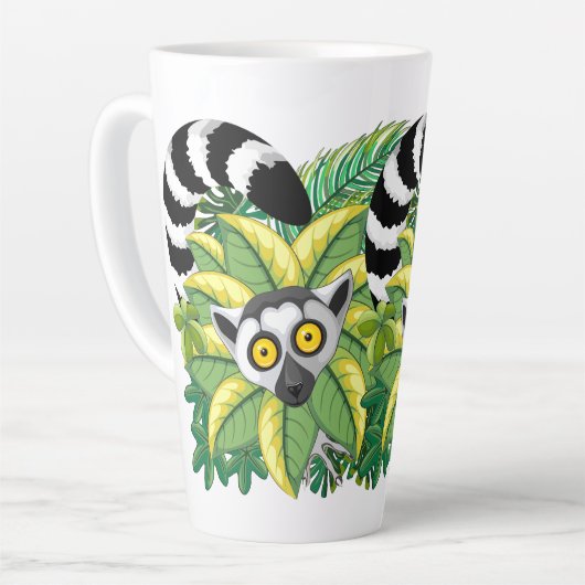 Lemurs van Madagaskar in het exotische Oerwoud Latte Mok (Linkerhoek)