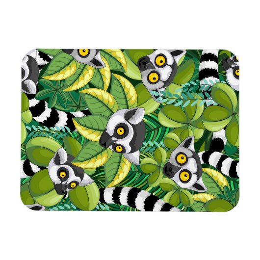 Lemurs van Madagaskar in het exotische Oerwoud Magneet (Horizontaal)