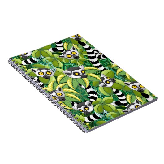 Lemurs van Madagaskar in het exotische Oerwoud Notitieboek (Rechterzijde)