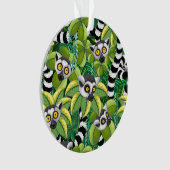 Lemurs van Madagaskar in het exotische Oerwoud Ornament (voorkant)