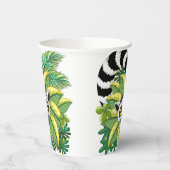 Lemurs van Madagaskar in het exotische Oerwoud Papieren Bekers (Links)