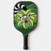 Lemurs van Madagaskar in het exotische Oerwoud Pickleball Paddle (Voorkant)