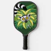 Lemurs van Madagaskar in het exotische Oerwoud Pickleball Paddle (Achterkant)