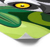 Lemurs van Madagaskar in het exotische Oerwoud Poster (Hoek)