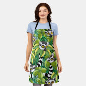 Lemurs van Madagaskar in het exotische Oerwoud Schort (Gedragen)