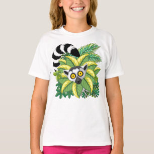 Lemurs van Madagaskar in het exotische Oerwoud T-shirt