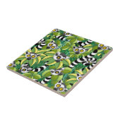 Lemurs van Madagaskar in het exotische Oerwoud Tegeltje (Zijkant)