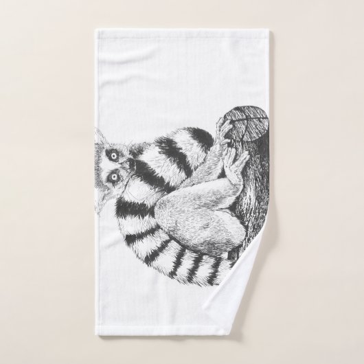 Lemurtekening Bad Handdoek (Handdoek)