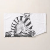 Lemurtekening Bad Handdoek (Handdoek)
