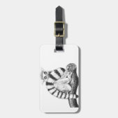Lemurtekening Bagagelabel (Voorkant verticaal)
