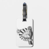 Lemurtekening Bagagelabel (Achterkant verticaal)