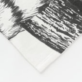 Lemurtekening Fleece Deken (Hoek)