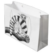 Lemurtekening Groot Cadeauzakje (Achterkant Gekanteld)