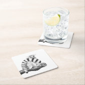 Lemurtekening Kartonnen Onderzetters (Insitu)