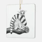 Lemurtekening Keramisch Ornament (Links)