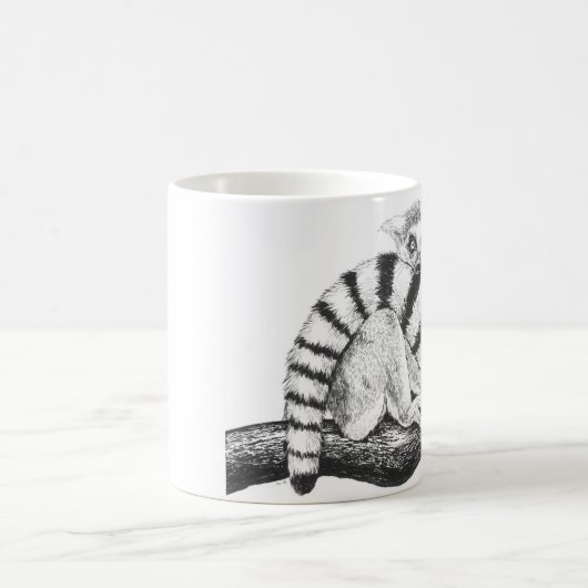 Lemurtekening Koffiemok (Center)