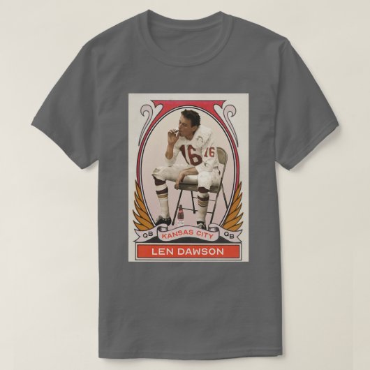 Len Dawson  d T-shirt (Design voorkant)