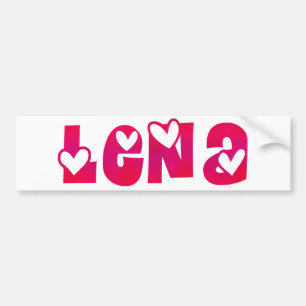 Lena in het hart bumpersticker