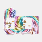 Lena leopard trapeze artist bedankdoosjes (Uitgevouwen)