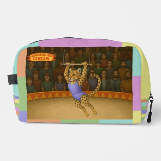 Lena leopard trapeze artist toilettasje (Voorkant)