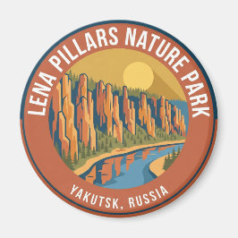 Lena Pillars Natuurpark Rusland Magneet