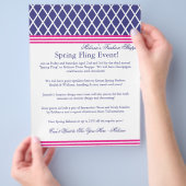 Lena Preppy Lattice Flyer (Hand)