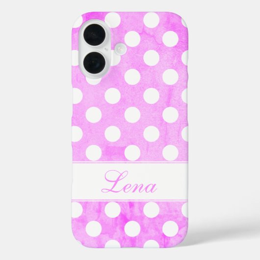 Lena - Sjabloon voor jouw naam, Striking Worn Pink Case-Mate iPhone Case (Achterkant)