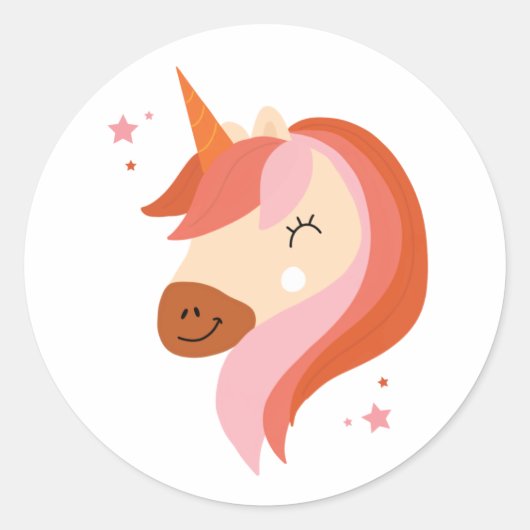 Lena Unicorn Sticker (Voorkant)