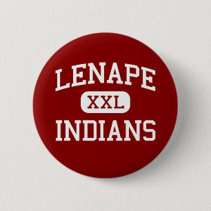 Lenape - Indianen - High - Medford New Jersey Ronde Button 5,7 Cm