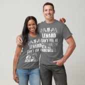 LENARD Gift Name Fix It Funny Verjaardag Papa Idee T-shirt (Unisex)