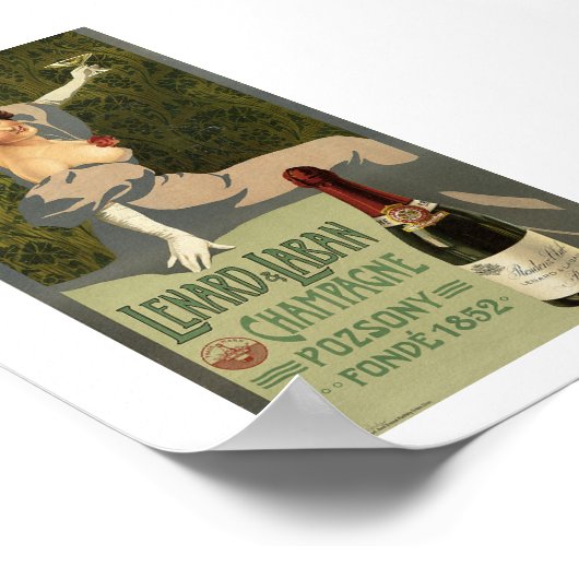 Lenard & Laban, Champagne, Vintage, Poster (Hoek)