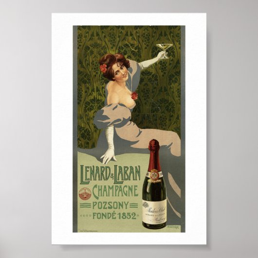 Lenard & Laban, Champagne, Vintage, Poster (Voorkant)