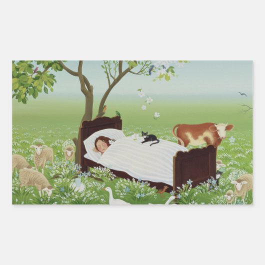 Lena's Dream Rechthoekige Sticker (Voorkant)