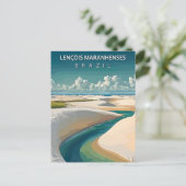 Lençóis Maranhenses Brazil Dunes & Lagoons Briefkaart (Staand voorkant)
