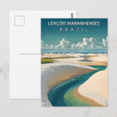 Lençóis Maranhenses Brazil Dunes & Lagoons Briefkaart (Voorkant / Achterkant)