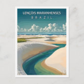 Lencois Maranhenses Brazilië Reizen Briefkaart (Voorkant)