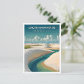 Lencois Maranhenses Brazilië Reizen Briefkaart (Staand voorkant)