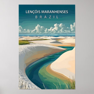 Lencois Maranhenses Brazilië Reizen Poster