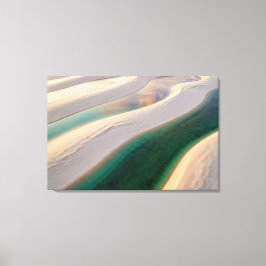 Lençóis Maranhenses The Teal Oasis Spiritual art Canvas Afdruk