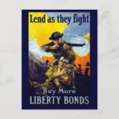 Lend terwijl ze vechten ~ Koop meer vrijheidsoblig Briefkaart (Voorkant)