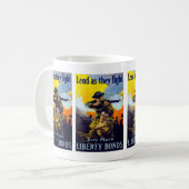 Lend terwijl ze vechten ~ Koop meer vrijheidsoblig Koffiemok (Voorkant links)