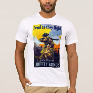 Lend terwijl ze vechten ~ Koop meer vrijheidsoblig T-shirt